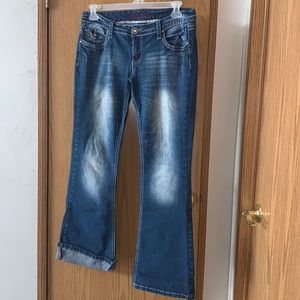 Bootcut w/ Sequins Jeans Juniors/Women